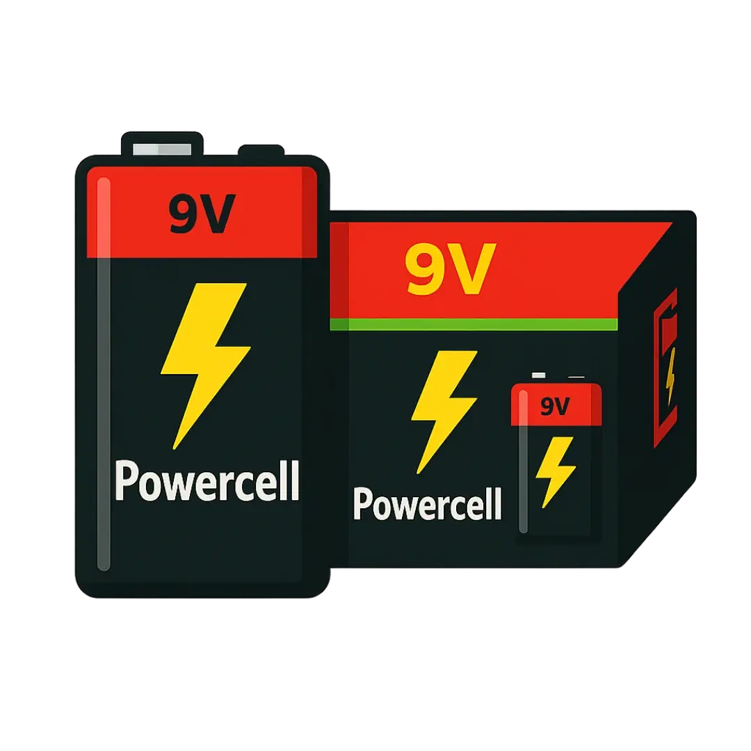 Baterías 9 V Powercell